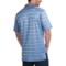 108PP_2 Peter Millar Harvey Cotton Lisle Polo Shirt - Liberty Blue Stripe, Short Sleeve (For Men)
