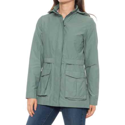 Peter Millar Joan Hooded Utility Jacket in Eucalyptus