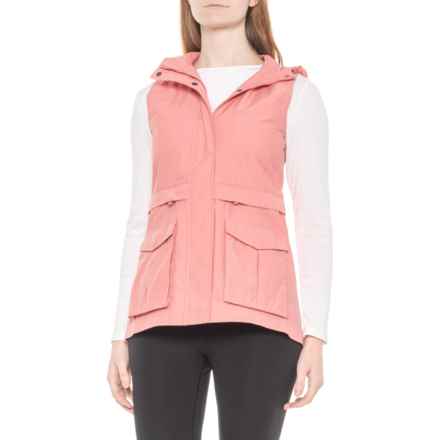 Peter Millar Joan Hooded Utility Vest in Vintage Pink