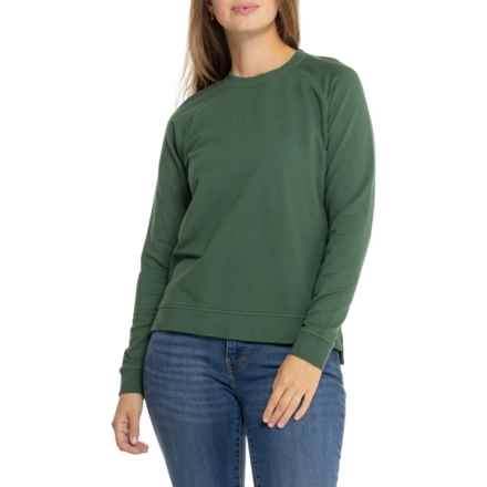 Peter Millar Lava Wash Fleece-Back Sweatshirt in Green1