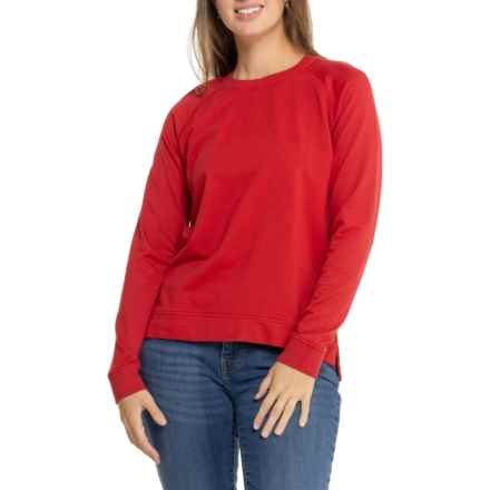 Peter Millar Lava Wash Fleece-Back Sweatshirt in Red3