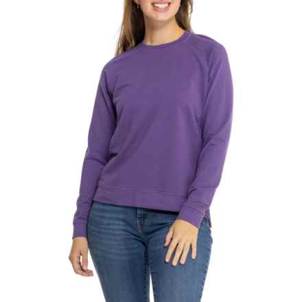 Peter Millar Lava Wash Relaxed Fleece Sweatshirt in Purple2