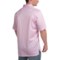 108PW_2 Peter Millar Pat Cotton Lisle Polo Shirt - Retro Pink Stripe, Short Sleeve (For Men)