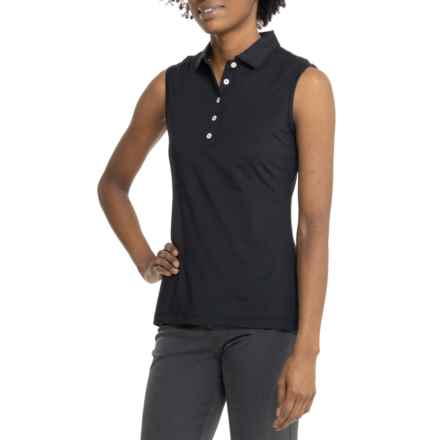 Peter Millar Perfect Fit Polo Shirt - UPF 50+, Sleeveless in Black