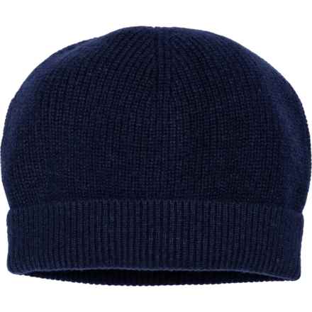 Peter Millar Ribbed Beanie - Cashmere (For Men) in Navy