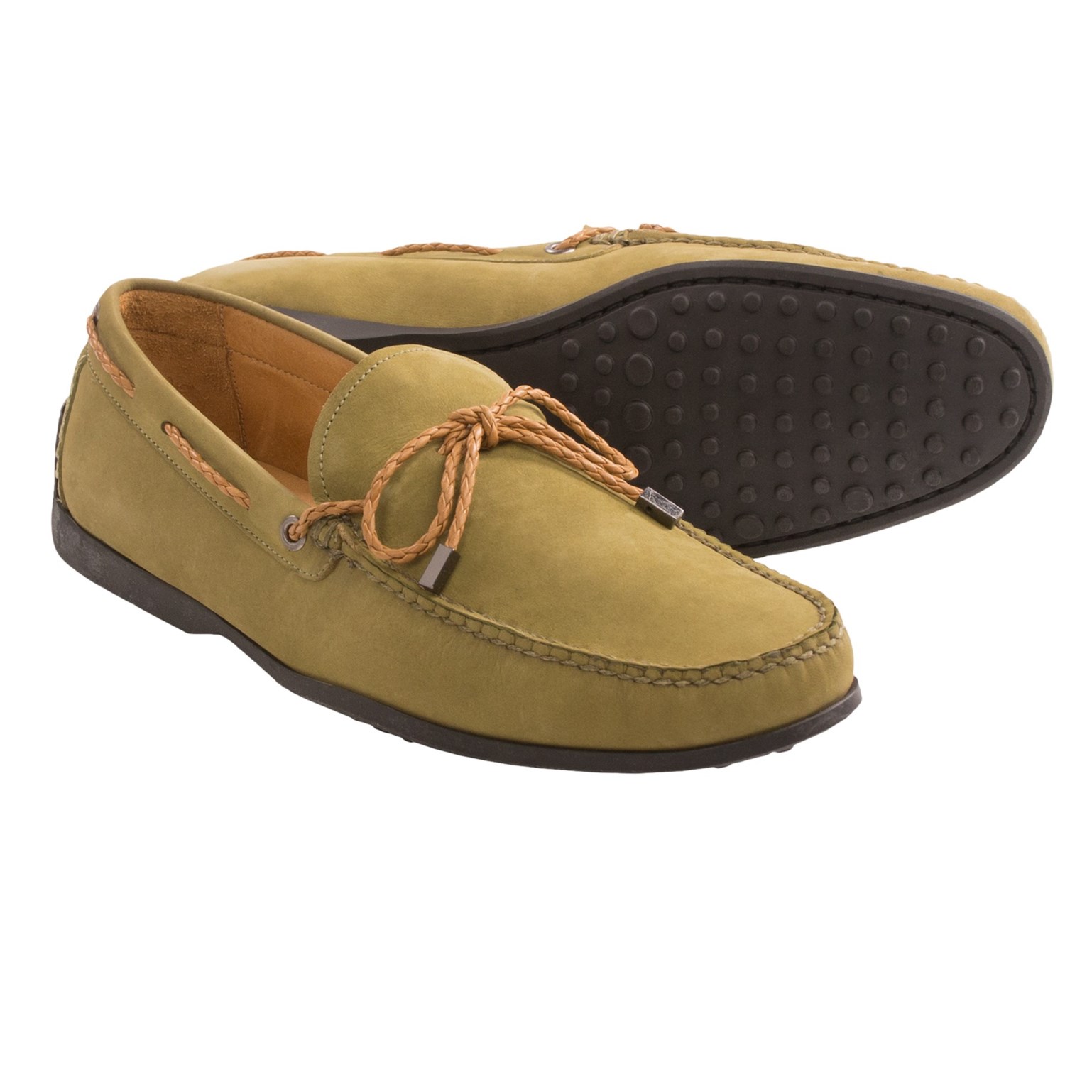 Peter Millar Tie Driver Moccasins (For Men) in Wintergreen