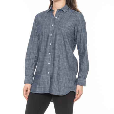 Peter Millar Tunic Blouse - Long Sleeve in Chambray