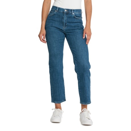 Peter Millar Williamson Crop Jeans - Straight Leg in Medium Indigo