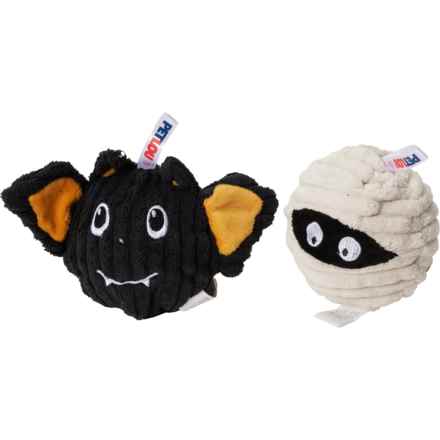 Petlou Batmmy E-Z Squeaky Ball Dog Toys - 2-Pack, 4” in Batmmy