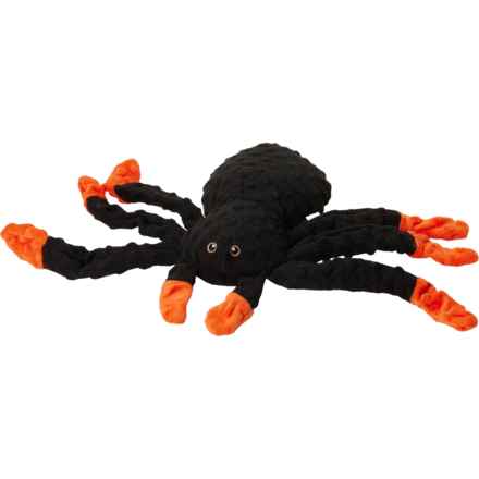 Petlou Dotty Spider Dog Toy - 18” in Black/Orange