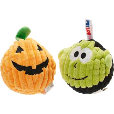 Petlou E-Z Squeaky Ball Dog Toys - 2-Pack, 4” in Pumpstein