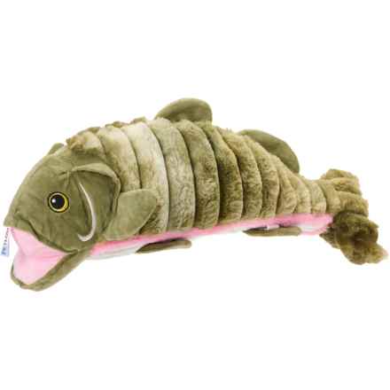 Petlou Farm Friends Salmon Plush Dog Toy - 26” in Salmon