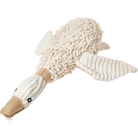 Petlou Natural Mallard Duck Dog Toy - Squeaker, 17” in Mallard Duck