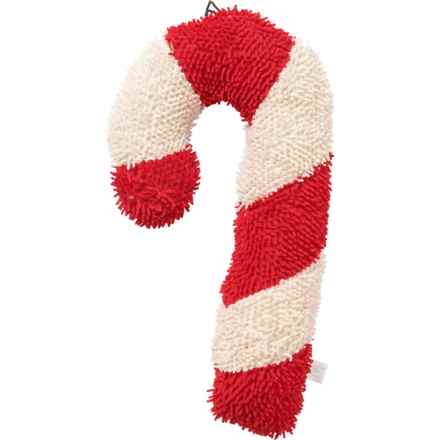 Petlou Twisted Candy Cane Plush Dog Toy - 16”, Squeaker in Multi