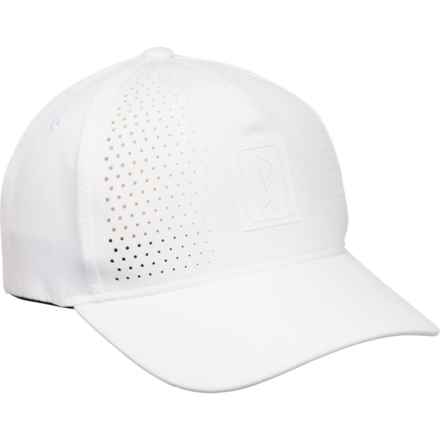 PGA Tour Perforation Baseball Cap (For Men) in Bright White