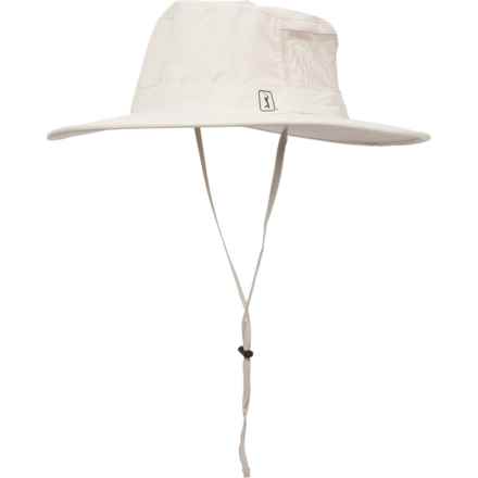 PGA Tour Solar Bucket Hat (For Men) in Khaki/Silver Lining