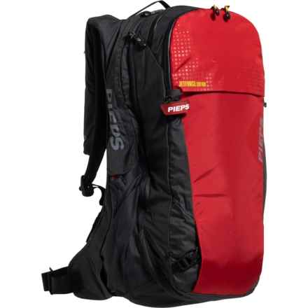 Pieps Jetforce BT 35 L Ski Backpack - Black-Red in Black/Red