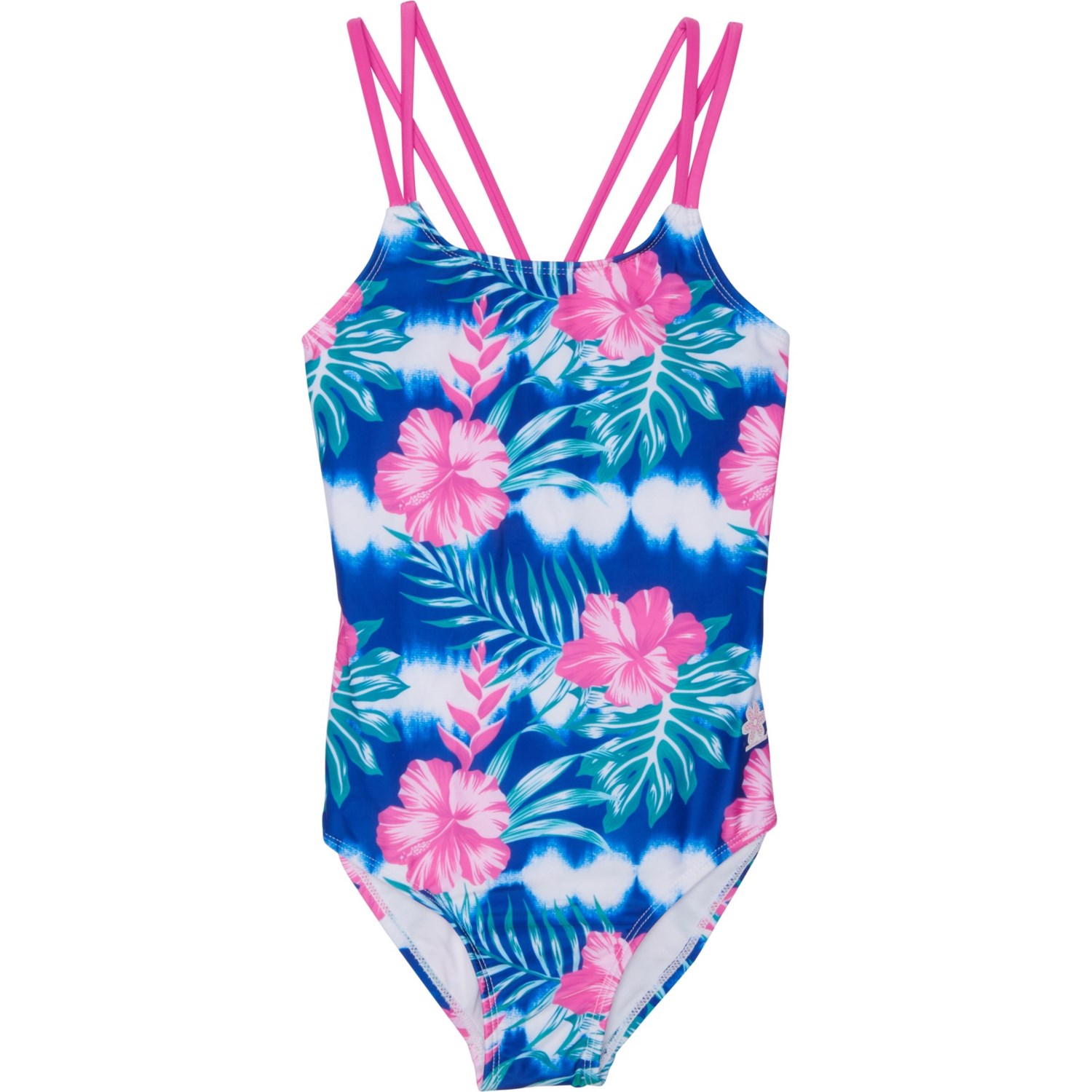 Pipeline Big Girls Printed OnePiece Swimsuit UPF 50+ Save 50
