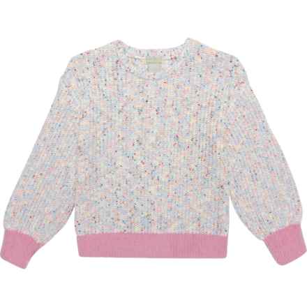 Piper & Posie Big Girls Multi-Color Sweater in Pink Multi