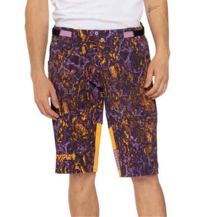 Pit Viper High Speed Off Road II Cycling Shorts in Purple Multi