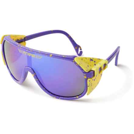 Pit Viper The Aerobics Grand Prix Sunglasses - Mirror Lens (For Men and Women) in Blue Green Revo