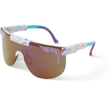 Pit Viper The Jetski Ellipticals Sunglasses (For Men and Women) in White/Blue/Brown