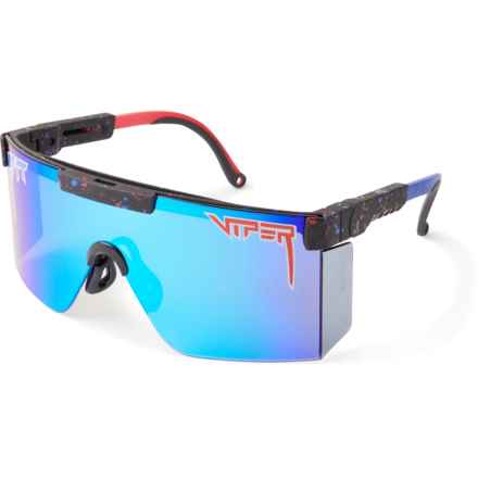 Pit Viper The Peacekeeper Intimidator Sunglasses - Mirror Lens (For Men and Women) in Blue Merika Revo