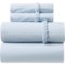 76RGW_2 Piubelle Made in Portugal Queen Supreme Cotton Sheet Set - Chambray Blue