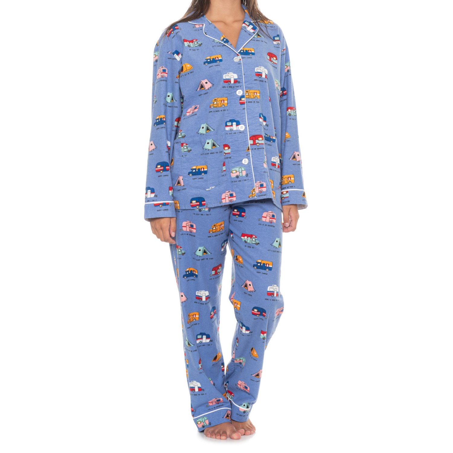PJ Salvage Flannel Pajamas - Long Sleeve - Save 50%