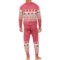 4RUPM_2 PJ Salvage His and Hers Matching Holiday Fair Isle Jogger Pajamas - Long Sleeve