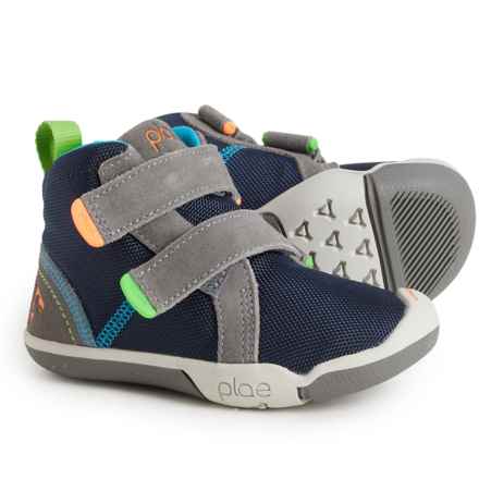 Little Boys and Girls Max Boots in Steel/Navy