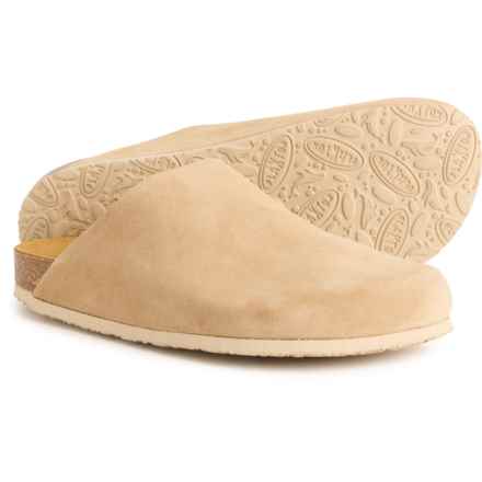Plakton Made in Spain Bella Clogs - Suede in Tan