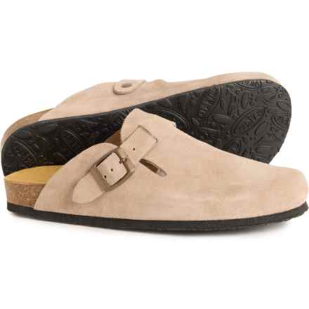 Plakton Made in Spain Blogg Heritage Clogs - Suede in Piedra