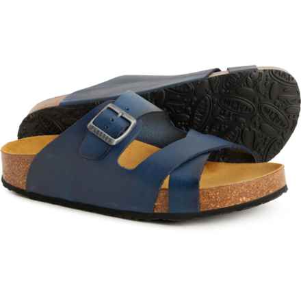 Plakton Made in Spain Boludo Cork Footbed Sandals - Leather (For Women) in Media Noche 2024