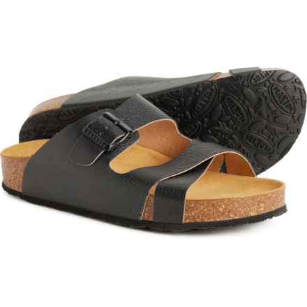Plakton Made in Spain Cork Footbed Sandals (For Women) in Elefante/Negro - Closeouts