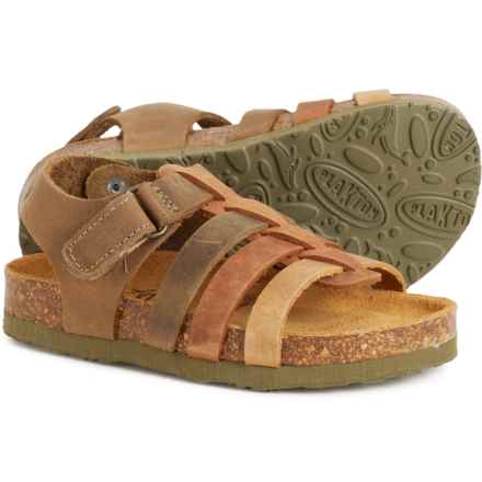 Plakton Made in Spain Infant Boys Pandi Sandals - Leather in Apure/Beig Kaki Roble