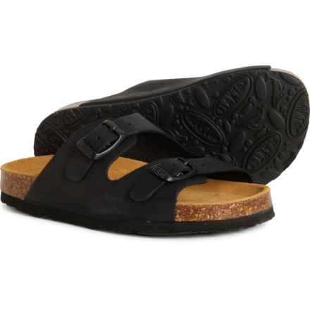 Plakton Made in Spain Little Boys and Girls Pluton Sandals - Leather in Apure/Negro