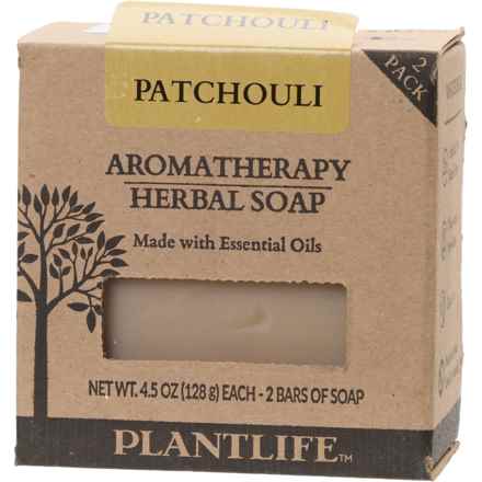 Plant Life Aromatherapy Herbal Bar Soap - 4.5 oz., 2-Pack in Patchouli