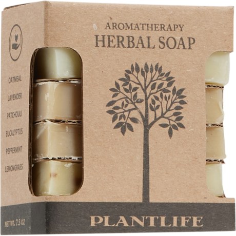 Plant Life Aromatherapy Herbal Soap Sampler Set - 6-Pack, 1.25 oz. in Multi