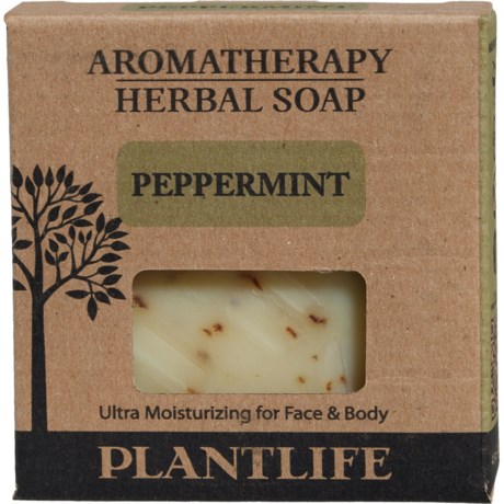 Plant Life Peppermint Aromatherapy Herbal Soap - 4.5 oz. in Peppermint