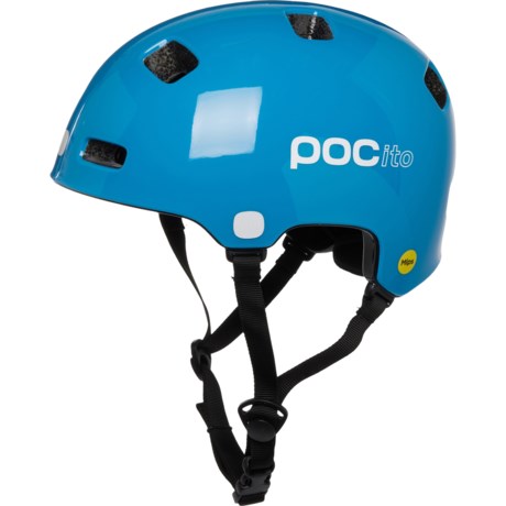 POC Crane Bike Helmet - MIPS (For Boys and Girls) in Fluorescent Blue