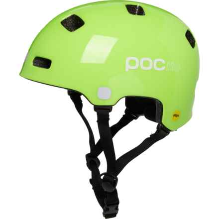 POC Crane Bike Helmet - MIPS (For Boys and Girls) in Fluorescent Yellow/Green
