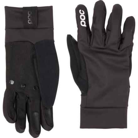 POC Essential Softshell Bike Gloves (For Men and Women) in Uranium Black