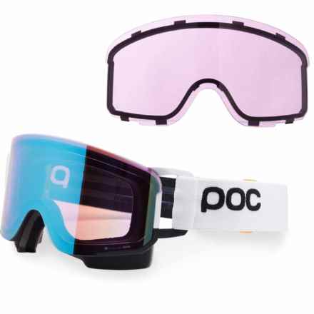 POC Nexal Clarity Comp Ski Goggles - Extra Lens in Hydrogen White/Uranium Black/Spektris Blue
