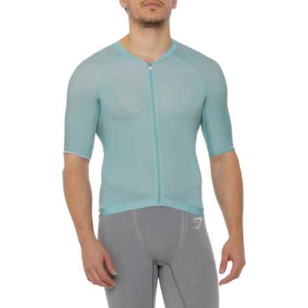 POC Pristine Cycling Jersey - Full Zip, Short Sleeve in Lt Dioptase Blue