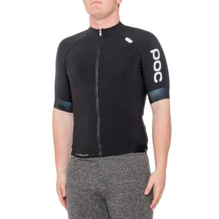 POC Resistance Ultra Cycling Shirt - Full-Zip, Short Sleeve in Uranium Black