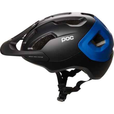 POC SPORTS Axion Bike Helmet (For Men and Women) in Uranium Black/Opal Blue Metallic/Matte