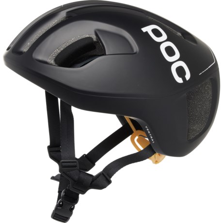 POC Ventral SPIN Bike Helmet (For Men and Women) in Uranium Black/Sulfur Yellow Matt
