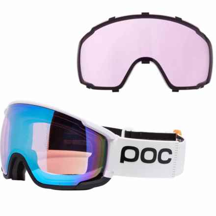 POC Zonula Clarity Comp Ski Goggles (For Men) in Hydrogen White/Spektris Blue