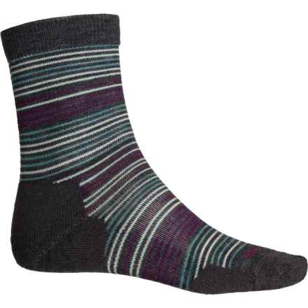Point 6 Extra-Light Cushion Casual Socks - Merino Wool, 3/4 Crew (For Men) in Gray